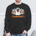 Books Lovers Boo Scary GhostShirt Sweatshirt Gifts for Old Men