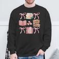 Books And Pink Bows Booktok Coquette Preppy Sweatshirt Gifts for Old Men Books And Pink Bows Booktok Coquette Preppy Sweatshirt Gifts for Old Men
