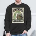 Books My TBR Pile Is My Pot Of Gold Rainbow Bookish Irish Sweatshirt Gifts for Old Men