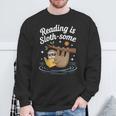 Booktrovert Shirt Reading Is Sloth Some Book Lover Sweatshirt Gifts for Old Men