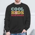 Bookworm Cool Kids Read Books Book Lover Reading Sweatshirt Gifts for Old Men
