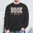 Bookworm Coquette Bow Floral Bookish Reading Book Lovers Sweatshirt Gifts for Old Men