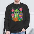 Bookworm Costume Kawaii Reading Worm For World Book Day Sweatshirt Gifts for Old Men
