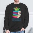 Bookworm Easily Distracted By Dragons And Books Reader Sweatshirt Gifts for Old Men