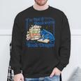 Bookworm I'm A Book Blue Dragon Fantasy Reader Bookish Sweatshirt Gifts for Old Men