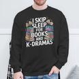 Bookworm K-Drama Korean Drama Oppa Book Reader South Korea Sweatshirt Gifts for Old Men