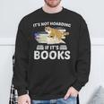 Bookworm Librarian Hoarder Cat Book Reading Hoarding Sweatshirt Gifts for Old Men