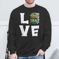 Bookworm Love Book Lover Reading Librarian Sweatshirt Gifts for Old Men
