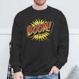 BOOM Comic Book Retro Artwork – Cartoon Collector Sweatshirt Gifts for Old Men