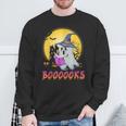 Boooks Cute Ghost Book Reading Halloween 2022 Teacher For Men Women Kids Sweatshirt Gifts for Old Men