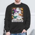 Boooks Ghosts Reading Book Retro Halloween Teacher Librarian Sweatshirt Gifts for Old Men Boooks Ghosts Reading Book Retro Halloween Teacher Librarian Sweatshirt Gifts for Old Men