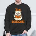 Booooks Ghost Boo Read Books Library Teacher Halloween Cute For Men Women Kids Sweatshirt Gifts for Old Men
