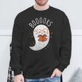 Booooks Ghost Halloween Teacher Book Library Reading Sweatshirt Gifts for Old Men Booooks Ghost Halloween Teacher Book Library Reading Sweatshirt Gifts for Old Men