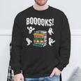 Booooks Ghost Reading Books Halloween Librarian Teacher Sweatshirt Gifts for Old Men Booooks Ghost Reading Books Halloween Librarian Teacher Sweatshirt Gifts for Old Men