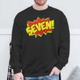 Boy Seven Superhero Comic Book Hero 7th Birthday Boy 7 Years Sweatshirt Gifts for Old Men Boy Seven Superhero Comic Book Hero 7th Birthday Boy 7 Years Sweatshirt Gifts for Old Men
