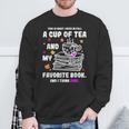 Breast Cancer Think Pink Book Reading Lover Sweatshirt Gifts for Old Men
