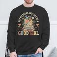 Buy Me Books And Call Me a Good Girl Reading Bookworm Sweatshirt Gifts for Old Men