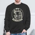 I Buy Books Like I’m Immortal Skeleton Bookworm Gothic Sweatshirt Gifts for Old Men