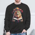 Capybara Bookworm Rodent Reading a Book Sweatshirt Gifts for Old Men