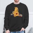 Capybara Reading Books Sweatshirt Gifts for Old Men