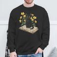 Cat On Book Flowers Cute Kitten Kitty Women Girls Kids Sweatshirt Gifts for Old Men Cat On Book Flowers Cute Kitten Kitty Women Girls Kids Sweatshirt Gifts for Old Men