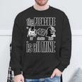 Cat Chocolate Books All Mine Sweatshirt Gifts for Old Men