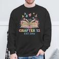 Chapter 12 Years Old 12th Birthday Butterfly Bow Book Lover Sweatshirt Gifts for Old Men Chapter 12 Years Old 12th Birthday Butterfly Bow Book Lover Sweatshirt Gifts for Old Men