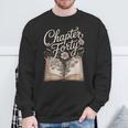 Chapter Forty Book Reading 40th Birthday Flower Sweatshirt Gifts for Old Men
