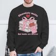 Chocolate Melts But Books Are Forever Booktrovert Sweatshirt Gifts for Old Men Chocolate Melts But Books Are Forever Booktrovert Sweatshirt Gifts for Old Men