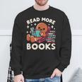 Christmas Teacher Shirt Read More Books Women Sweatshirt Gifts for Old Men