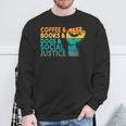 Coffee Books Dogs And Social Justice Human Rights Equality Sweatshirt Gifts for Old Men Coffee Books Dogs And Social Justice Human Rights Equality Sweatshirt Gifts for Old Men
