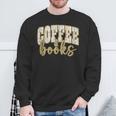 Coffee And Books I Love Them Both Book Coffee Lover Sweatshirt Gifts for Old Men