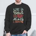 Coffee Cats And Books Cute Kitty Reading Sweatshirt Gifts for Old Men Coffee Cats And Books Cute Kitty Reading Sweatshirt Gifts for Old Men