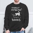 Coffee Cats And Books Ironic Kitty Literature Sweatshirt Gifts for Old Men Coffee Cats And Books Ironic Kitty Literature Sweatshirt Gifts for Old Men