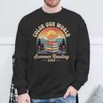 Color Our World Summer Reading 2025 Cute Book Wildflowers Sweatshirt Gifts for Old Men Color Our World Summer Reading 2025 Cute Book Wildflowers Sweatshirt Gifts for Old Men