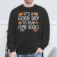 Comic Book Reading Collector Nerd Fan Anime Book Sweatshirt Gifts for Old Men