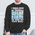 Comics Collecting Book Collector Guide Comics Lover Sweatshirt Gifts for Old Men
