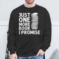 Cool Book Art For Men Women Bookworm Bookish Reader Reading Sweatshirt Gifts for Old Men