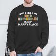 Cool Library Art For Men Women Bookworm Librarian Book Lover Sweatshirt Gifts for Old Men