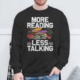 Cool Reading Books For Men Women Book Lover Bookworm Library Sweatshirt Gifts for Old Men