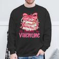 Coquette Bow All Booked For Valentine Book Lover Bookish Sweatshirt Gifts for Old Men