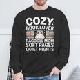 Cozy Book Lover Ragdoll Mom Soft Pages Quiet Nights Sweatshirt Gifts for Old Men