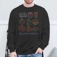 Cozy Bookish Fall Vibes Pumpkin Latte Books Autumn Reading Sweatshirt Gifts for Old Men