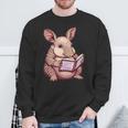Cute Armadillo With Book I Armadillo Sweatshirt Gifts for Old Men