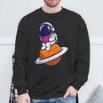 Cute Astronaut Read A Book Sweatshirt Gifts for Old Men