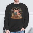 Cute Axolotl Reading Books Cozy Bookworm Sweatshirt Gifts for Old Men Cute Axolotl Reading Books Cozy Bookworm Sweatshirt Gifts for Old Men