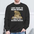 Cute Bearded Dragon For Men Women Zoology Reptile Book Lover Sweatshirt Gifts for Old Men