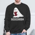 Cute Bookish Halloween Ghost Readers And Book Lovers Sweatshirt Gifts for Old Men