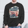 Cute Bookworm Tees Read Banned Books Drink Coffee Small -Adults Sweatshirt Gifts for Old Men
