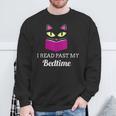 Cute Cat Reading Book Lover Graphic Sweatshirt Gifts for Old Men Cute Cat Reading Book Lover Graphic Sweatshirt Gifts for Old Men
